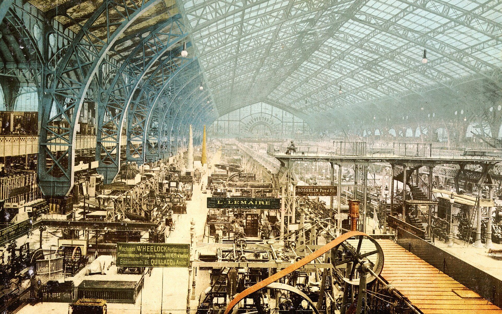 The Galerie des Machines at the exposition of 1889.